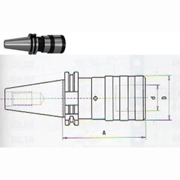 Attachement mandrin SK40-3 M14-M36