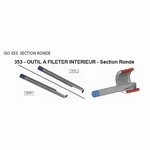Outil  fileter intrieur, section ronde
