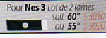 Lames pour restaurateur de filet Nes2
