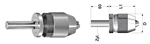 Mandrin de prcision SBF PLUS queue cylindrique Albrecht Albrecht