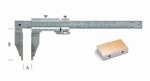 Pied  coulisse de prcision vernier 200 mm  Becs 80 mm  0,02 mm Metrica