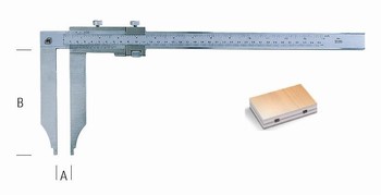 Pied  coulisse de prcision vernier 300 mm  Becs longs 150 mm  0,02 mm