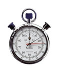 Chronomètre professionnel à cadran double 1/5 Sec + 100 min - 30 min Hanhart