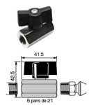 Robinet Mtallique 3/8 BSPT vers 3/8 BSPT