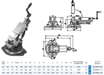 Etau de fraisage conomique 3 axes type MSK3 avec base tournante