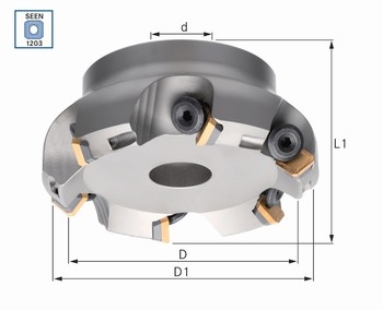 Fraise  surfacer 45  pour plaquette SEEN1203, SEER1203