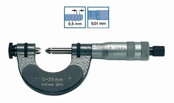 Micromtre d'extrieur vernier pour la mesure des filetages mles ATORN