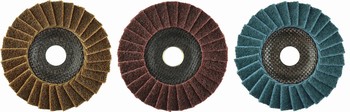 Disque  lamelles cramique POLIFAN CO CURVE - Ponage Inox
