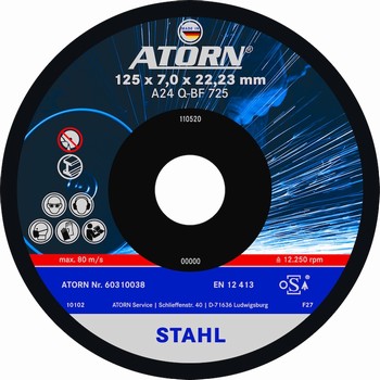 Disque à meuler pour acier et fonte - Epaisseur 7 mm