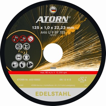 Disque à tronçonner pour inox - extra fin
