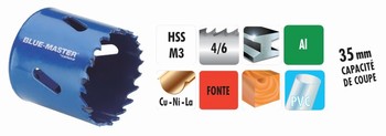 Scie cloche Bi-mtal HSS pas variable