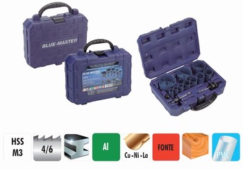 Coffret maintenance industrielle 10 scies cloches bi-mtal HSS 20  76 mm