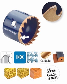 Scie cloche carbure  Spcial Inox