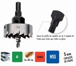 Scie cloche Bi-mtal HSS Cobalt 8% extra-longue pas variable Bluemaster