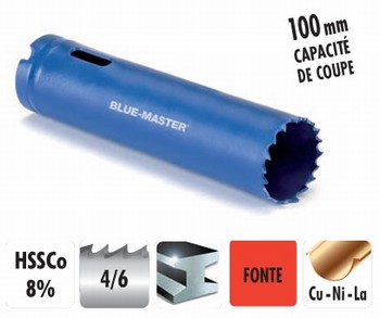 Scie cloche Bi-mtal HSS Cobalt 8% extra-longue pas variable