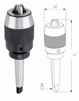 Mandrin de perage cne morse auto-serrant - industriel DC11