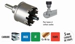 Scie trpan carbure pour tuyaux et surfaces courbes en Inox Bluemaster