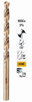 Foret mtal HSS Cobalt 5% 135 30N long  acier 120kg-mm