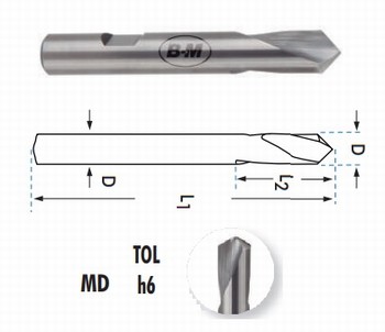 Foret  pointer carbure H6 90