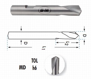 Foret  pointer carbure H6 120