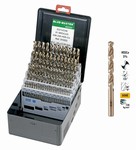 Coffret mtallique 81 forets HSS-Co 5% 2-10 mm par 0,10 mm  120 kg-mm Bluemaster