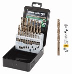 Coffret mtallique 19 forets HSS-Co 8% 1-10 mm par 0,5 mm - 120 kg-mm Bluemaster