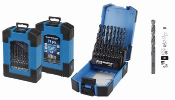 Coffret plastique 19 forets HSS 1-10 mm par 0,5 mm  70kg-mm