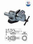 Etau rglable avec base tournante 150 mm - Mors 105 mm  Srie 50 model 55T DOLEX