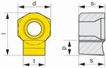 Plaquette de mortaisage HSS Cobalt HZ D10 333TN Impero Dormer Pramet