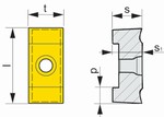 Plaquette de mortaisage HSS Cobalt HZ-2 C11 333TN Impero Dormer Pramet