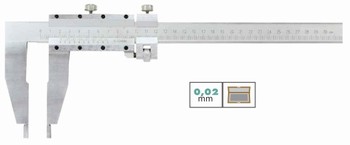 Pied  coulisse vernier becs simples avec rglage fin