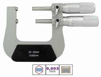 Micromtre dextrieur mcanique entre et nentre pas 0,002 mm