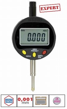 Comparateur digital 0,001 mm - course 12 mm - Qualit Expert