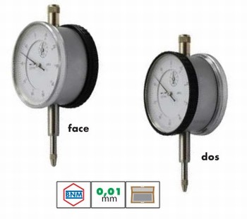 Comparateur mcanique  double cadran 0,01 mm