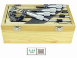 Coffret de 6 micromtres dextrieurs mcaniques 0,01 mm 0  150 mm Feku