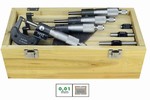 Coffret de 4 micromtres dextrieurs mcaniques  compteur 0,01 mm Feku