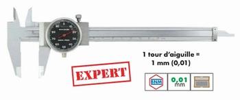 Pied  coulisse  cadran 0,01 mm  qualit Expert