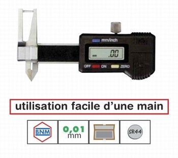 Pied  coulisse digital de prcision 0-25 mm 0,01 mm