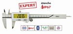 Pied  coulisse digital IP67 avec Bluetooth becs croiss 0,01 mm  Qualit Expert Feku
