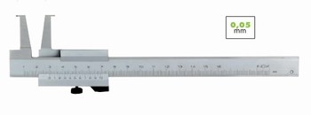 Pied  coulisse vernier pour rainures