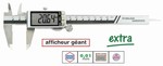 Pied  coulisse afficheur SUPER gant becs croiss 0,01 mm  - Qualit Extra Feku