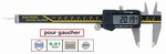 Pied  coulisse digital pour gaucher becs croiss 0,01 mm Feku