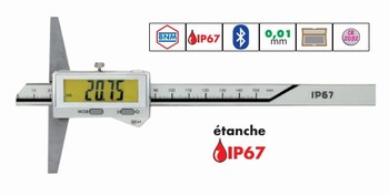 Jauge de profondeur digitale IP67