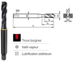 Taraud hlicodale HSSE trait vapeur DIN371-6H