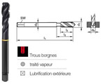 Tarauds hlicodale HSSE trait vapeur ISO fin DIN 374-6H