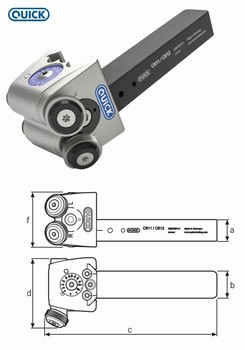 Porte-molette de fraisage - Forme A1-KF et A2-KF