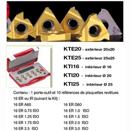 Kit Outil int dia 25 + 10 plaques