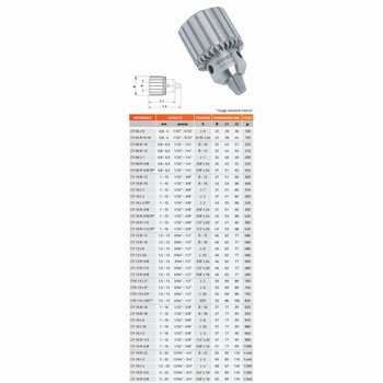 Mandrin de perage avec cl  Srie Industrielle CY