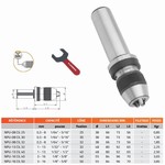 Mandrin de perage de prcision auto-serrant monobloc queue cylindrique + cl NPU Llambrich