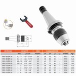 Mandrin de perage de prcision auto-serrant monobloc DIN-2080 (DIN) + cl NPU Llambrich